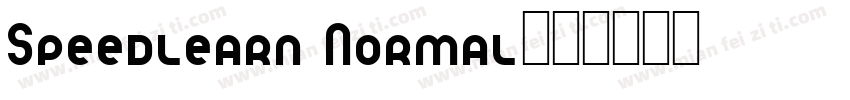 Speedlearn Normal字体转换